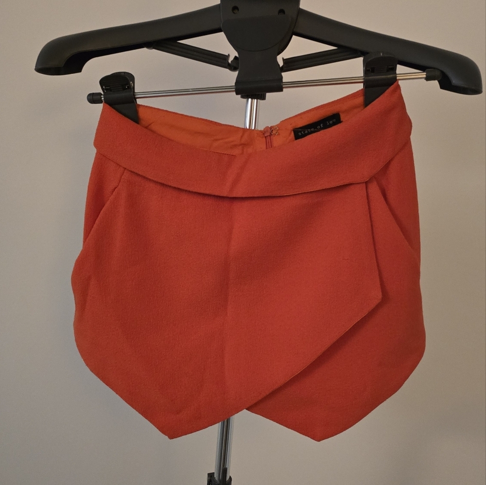 Orange Mini Skort